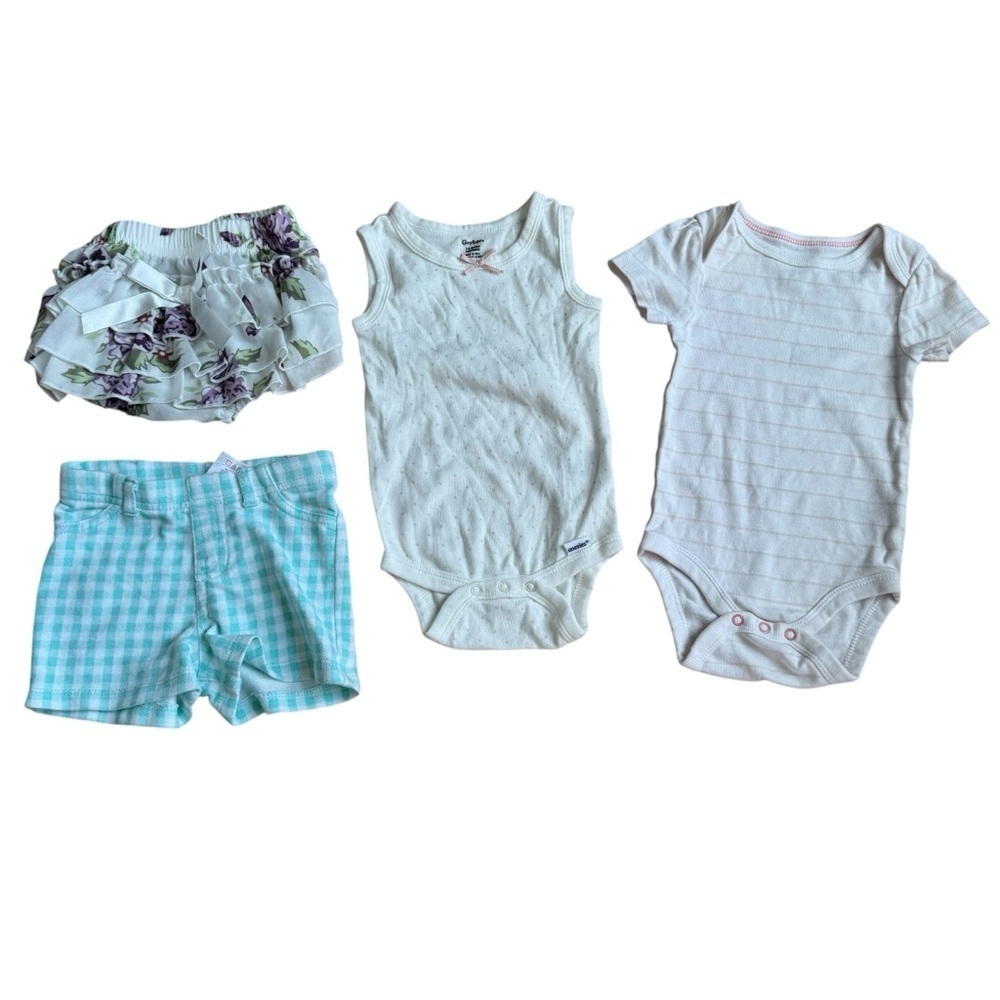 Bundle Baby Girl 3-6M Set 11PC Lot Floral Dresses Onesie Summer - Picture 2 of 6
